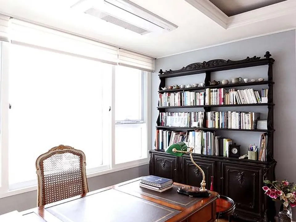 삼성동 73평 서재 인테리어 시공 사진 · 원목·타일 (공감디자인)